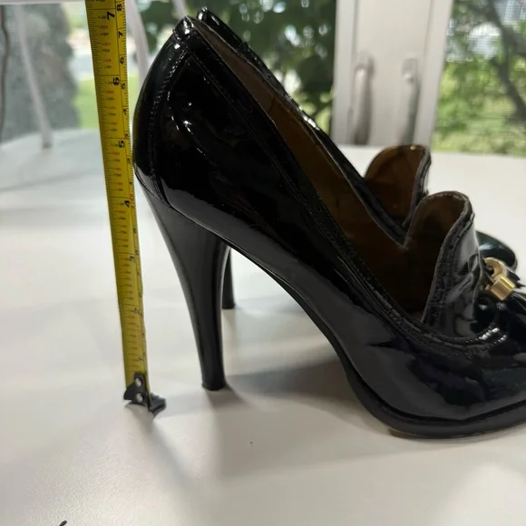 Sam Edelman Black Patent Leather Heels Women’s 9M - Picture 3 of 16